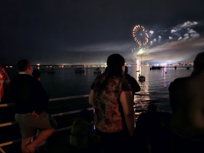 Fireworks On the Back Deck